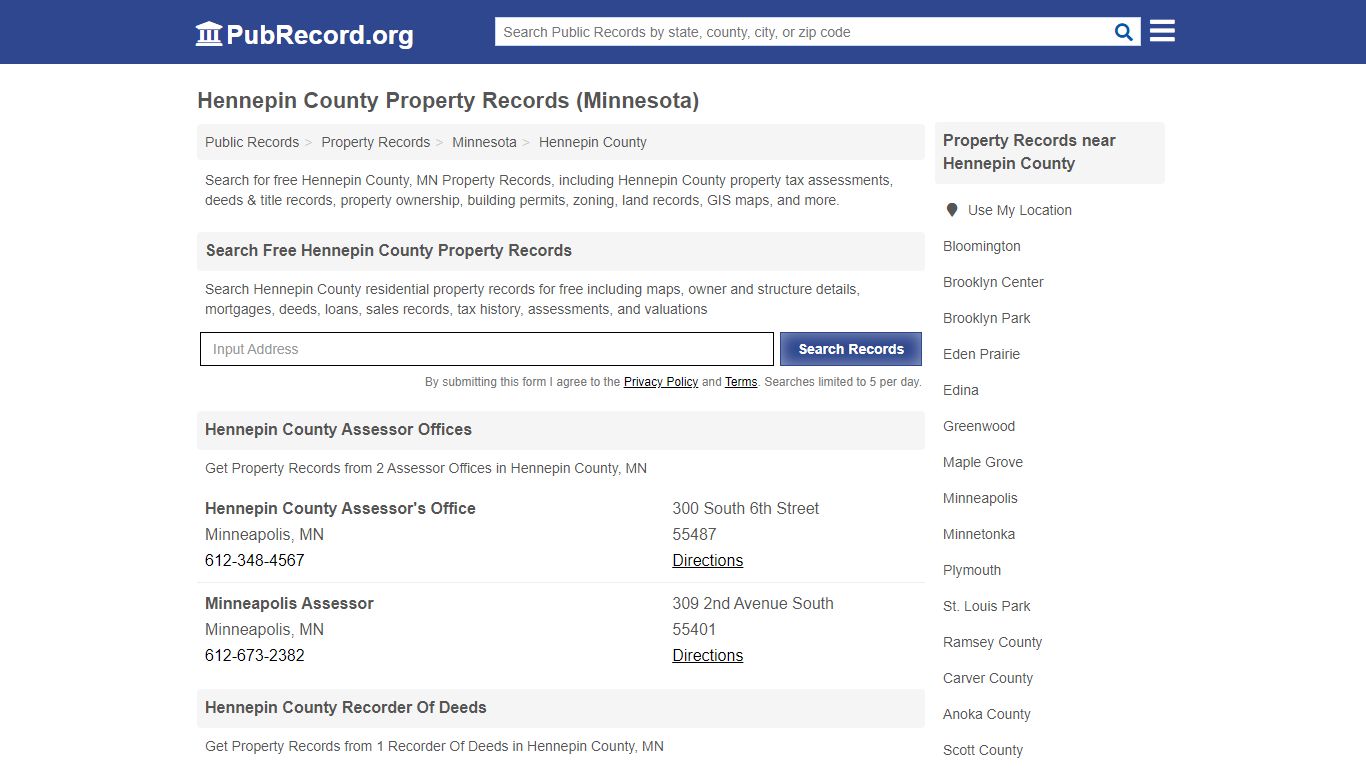 Hennepin County Property Records (Minnesota) - PubRecord.org